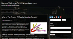 Desktop Screenshot of buckbeanbeer.com